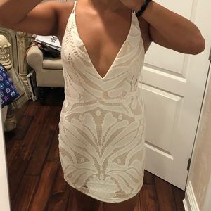 White lace dress